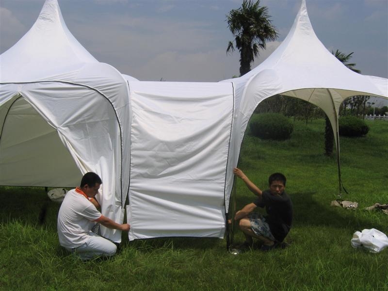 Tent with connector
